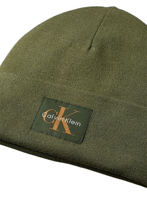 Cappellino in misto viscosa verde Calvin Klein | LV04D8088GLLP